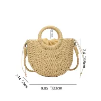Half-Moon Rattan Beach Handbag thumbnail 6