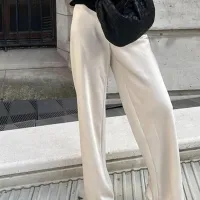 Satin Wide Leg Dress Pants thumbnail 2