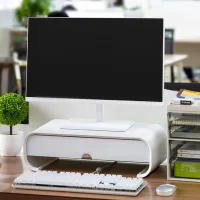 ABS Ergonomic Laptop Stand Desk Organizer thumbnail 1