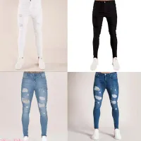 Ripped Skinny Streetwear Jeans for Men thumbnail 5