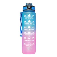 1L Leak Proof Motivational Water Bottle thumbnail 4