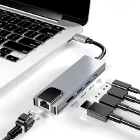 5-in-1 USB C Hub with 4K HDMI & Ethernet thumbnail 1
