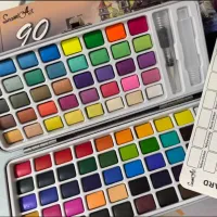 90 Color Solid Watercolor Set thumbnail 4