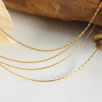 18k Gold Plated Multi-Layer Choker Necklace thumbnail 4