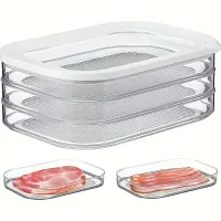 3-Layer Clear Meat Storage Containers thumbnail 1