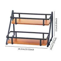 2-Tier Portable Spice Rack Organizer thumbnail 6