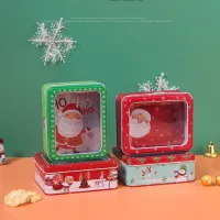 Christmas Window Tin Cookie Box thumbnail 2