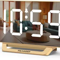 Slim Mirror Digital Alarm Clock thumbnail 1