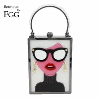 FGG Metal Chain Crossbody Clutch thumbnail 1