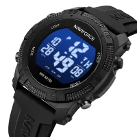 NAVIFORCE Men's Water-Resistant Silicone Strap Watch thumbnail 1