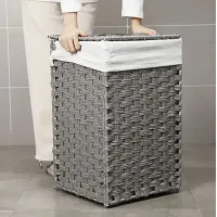 Nordic Rattan Foldable Laundry Basket thumbnail 5