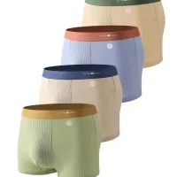 Men's 4-Pack Cotton Boxer Briefs thumbnail 1
