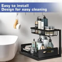 2-Tier Under Sink Pull-Out Organizer thumbnail 4