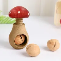 Mushroom-Shaped Wooden Nutcracker thumbnail 5