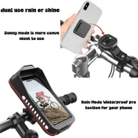 Waterproof Bike & Motorcycle Phone Mount Bag thumbnail 3