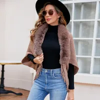Fur Collar Shawl Cardigan Coat thumbnail 3
