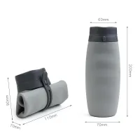 600ml Collapsible Water Bottle thumbnail 6