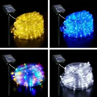 Solar LED Rope Fairy Lights - Outdoor Decor thumbnail 6