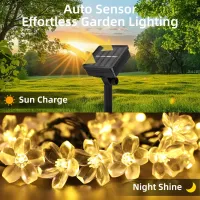 Solar Cherry Blossom Fairy Lights thumbnail 5