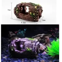 Resin Barrel Bucket Aquarium Decoration thumbnail 2