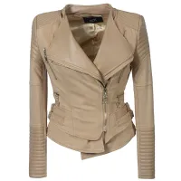 Women's Faux Leather Slim Jacket thumbnail 2