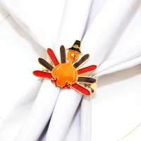 Thanksgiving Napkin Rings Set of 8 thumbnail 2