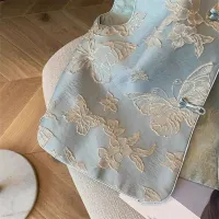 Butterfly Embroidery Sleeveless Jacket thumbnail 3