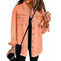 Women's Tassel Denim Jacket thumbnail 2