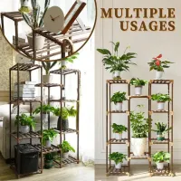 10-Tier Wood Plant Stand thumbnail 5