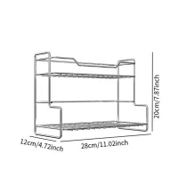 2-Tier Stainless Steel Countertop Organizer thumbnail 6