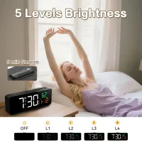 USB Digital Alarm Clock with Temp Display thumbnail 4
