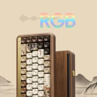 Akko MU01 Wooden Mechanical Keyboard thumbnail 2