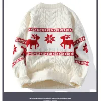 Christmas Reindeer Knitted Sweater thumbnail 4