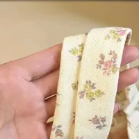 Printed Tote Bag with Lace Bow thumbnail 4