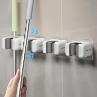 4-Pack No-Drill Mop Broom Holder thumbnail 2