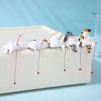 Mini Fishing Cat Aquarium Ornament thumbnail 1