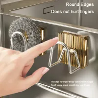 Acrylic Adhesive Sink Sponge Holder Caddy thumbnail 4