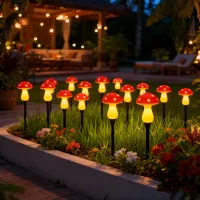 Solar Mushroom Fairy Lights thumbnail 5
