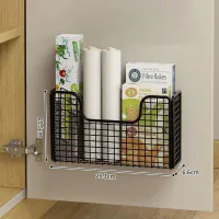 Punch-Free Iron Cabinet Door Rack thumbnail 5