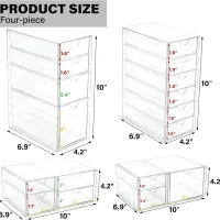 17-Drawer Acrylic Organizer Set (4-Piece) thumbnail 3