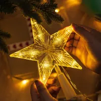 LED Christmas Tree Star Light Topper thumbnail 1