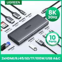 UGREEN 10-in-1 Dual HDMI USB C Hub thumbnail 1