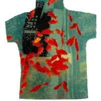 Tie Dye Bodycon Crop Tops thumbnail 1
