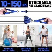 Heavy-Duty Resistance Bands Set thumbnail 5