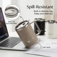 Thermal Coffee Mug with Handle thumbnail 4