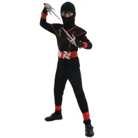 Kids Black & Blue Ninja Costume Set thumbnail 5