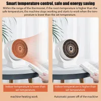 Mini Desktop Fan Heater Portable thumbnail 5