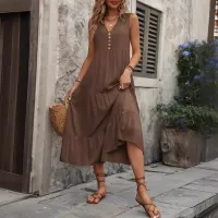 Summer Midi Sundress with Buttons thumbnail 5