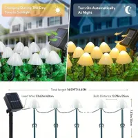 Solar Mushroom Pathway Lights thumbnail 2