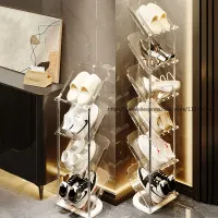 Compact Multi-Tier Narrow Shoe Rack Cabinet thumbnail 1